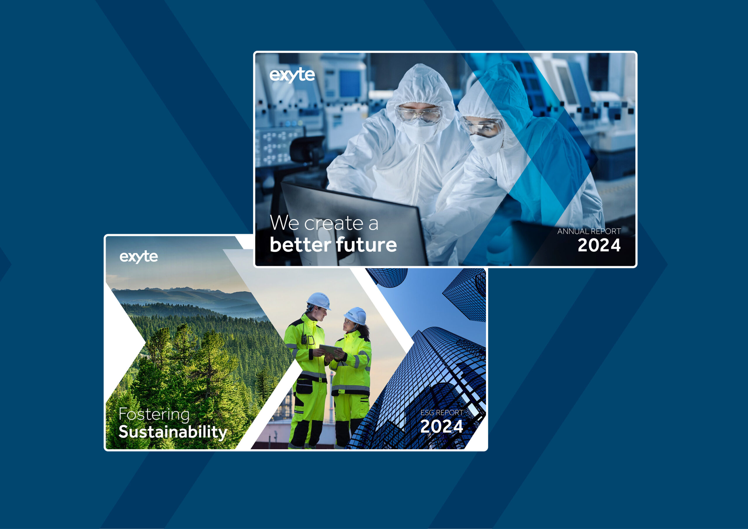 Exyte – Geschäfts- und Nachhaltigkeitsberichts sowie kommunikative Microsite