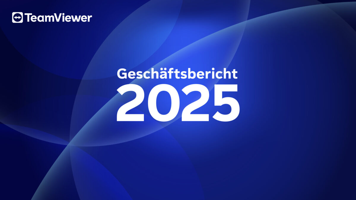 Titelbild des Geschäftsberichts 2025 von TeamViewer.